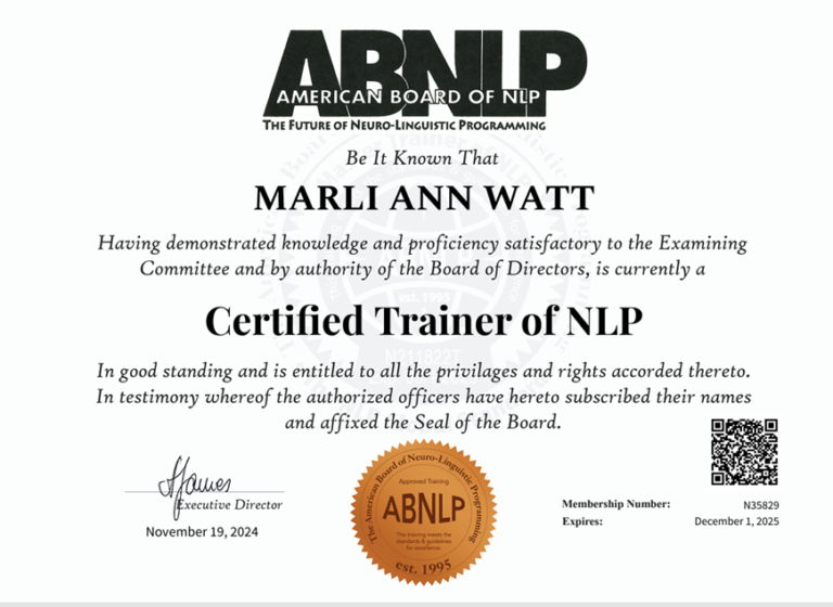 NLP Coach Practitioner Certificate - Neuro Linguistic Programming Course